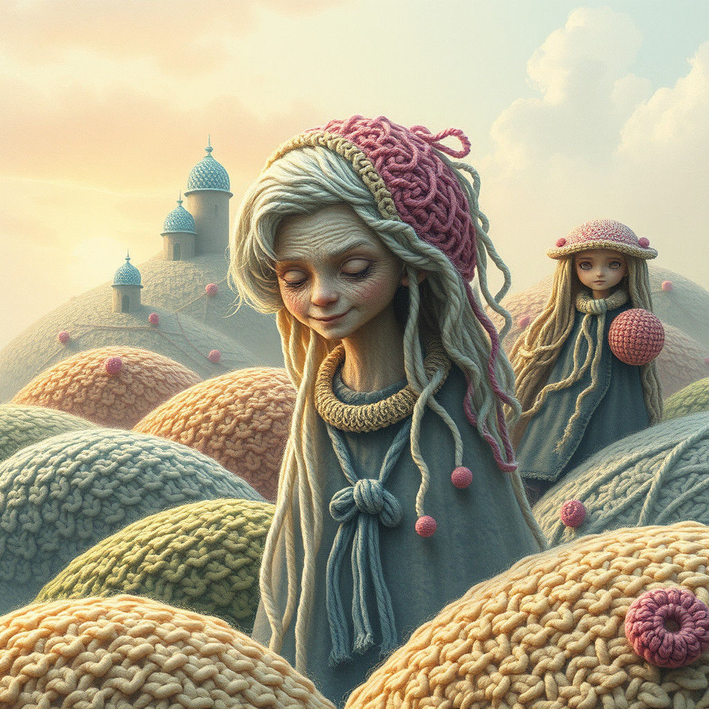 Crochet World: Time Unravels in a Digital Art