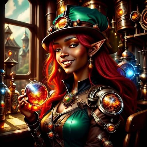 Steampunk Alchemist Elf 3, 1.5