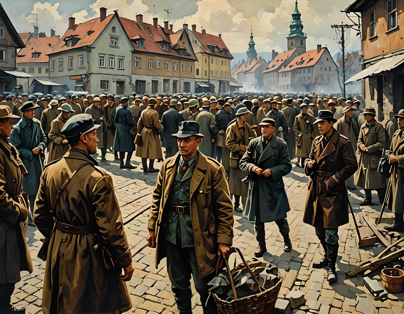 Surreal Sci-Fi Landscape in a Dreamlike Style