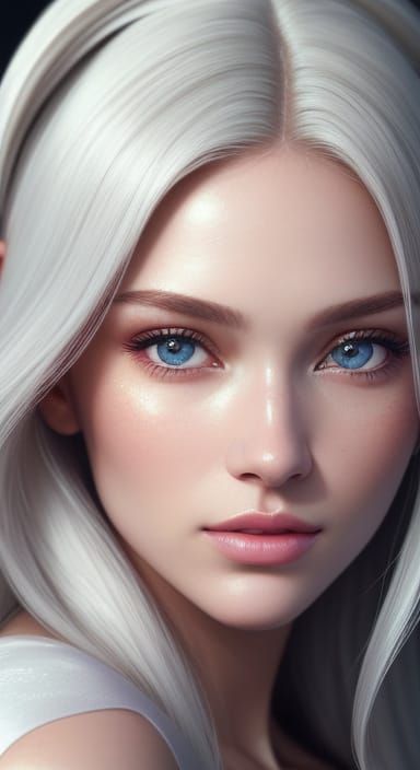 Stunning Woman Portrait in Hyper-Realistic Style