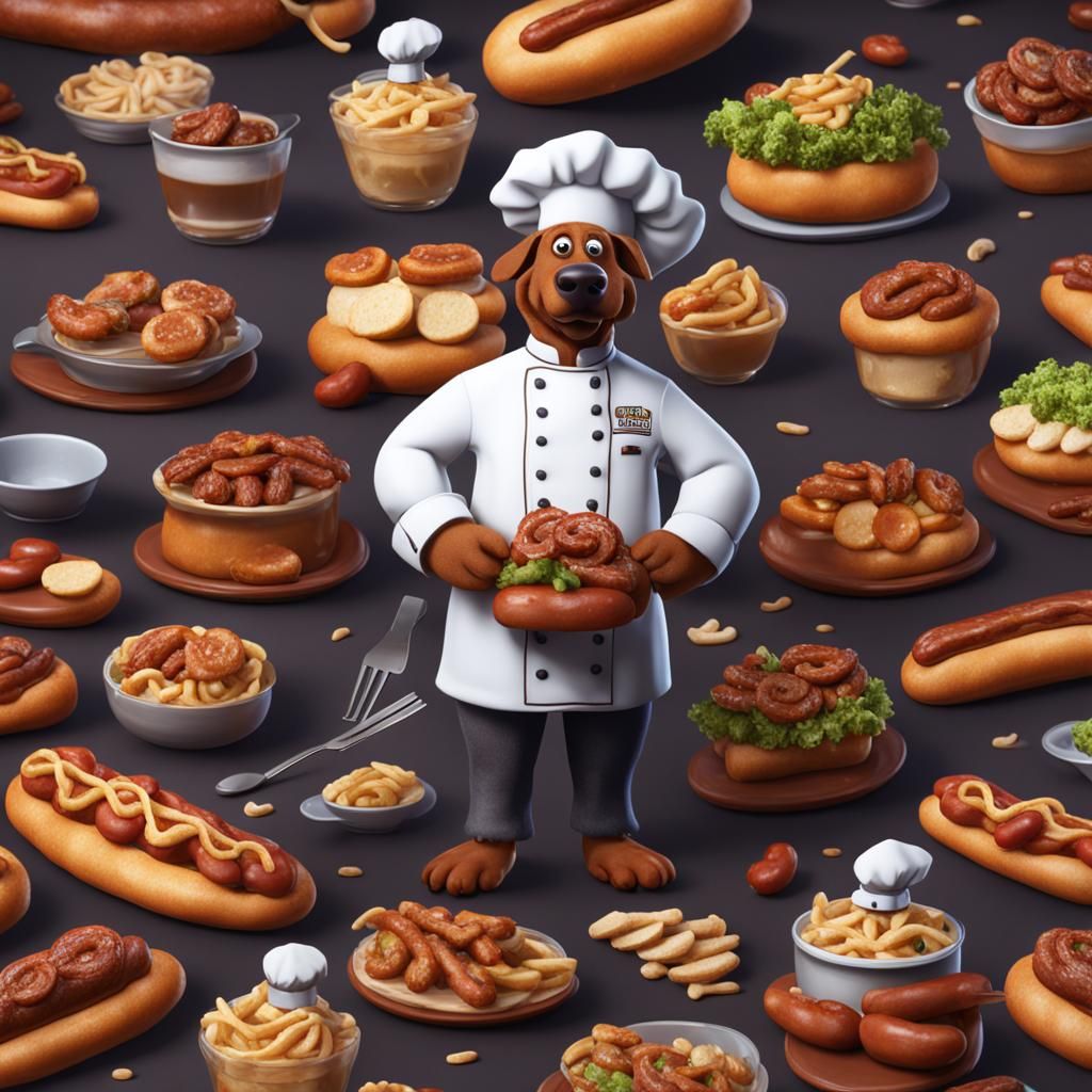 Chef Weenie Dog Fantasy Concept Art