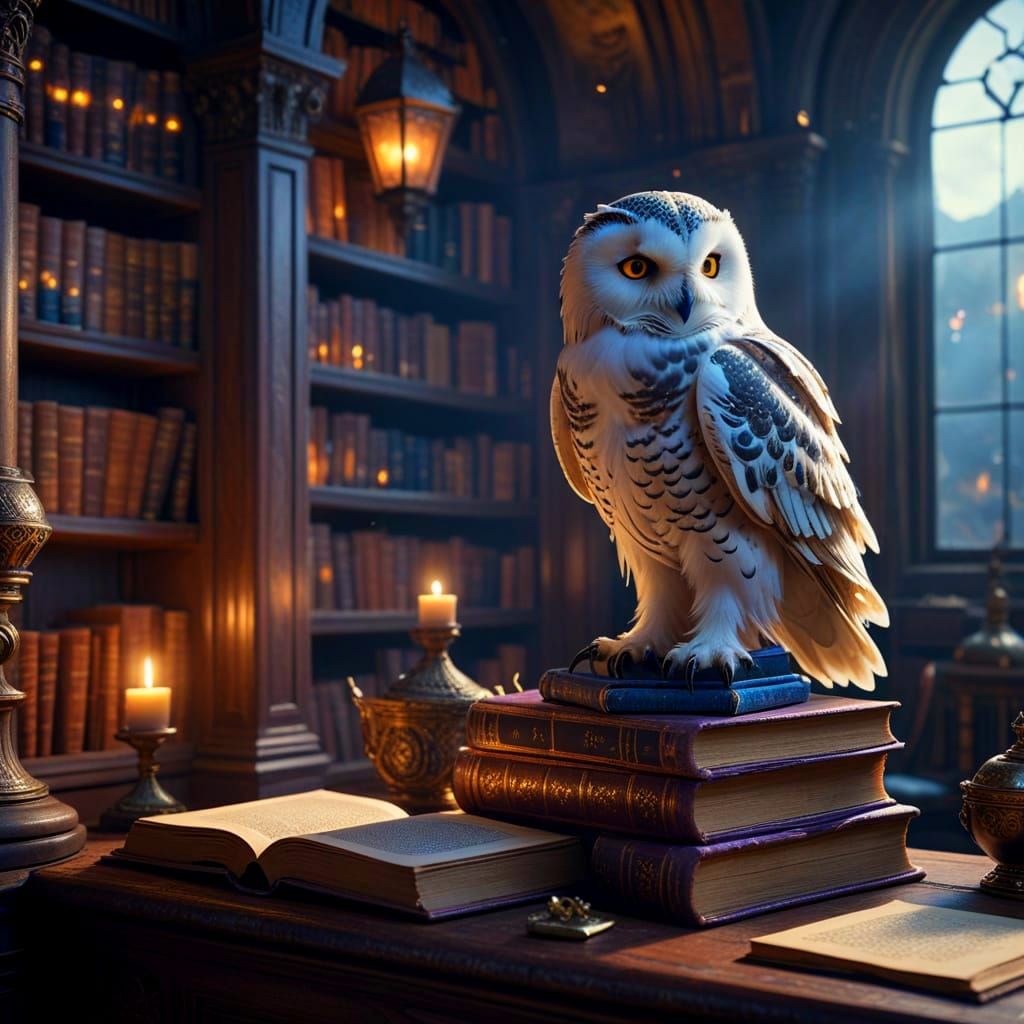 Regal Library of Ancient Tomes and Arcane Secrets