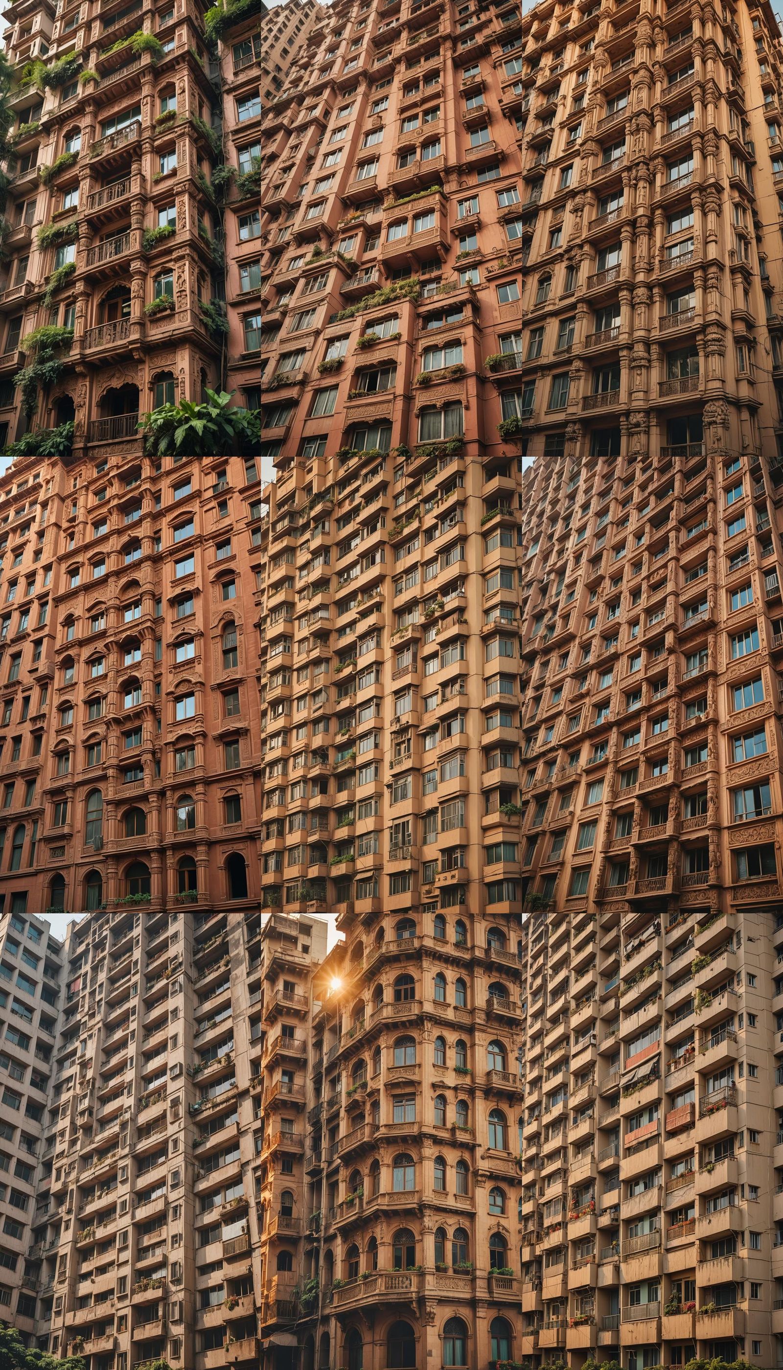 Indian Style High-Rise Apartment Building: Professional Phot...
