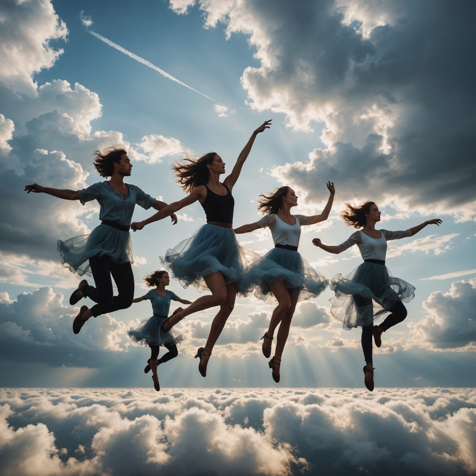 Celestial Dancers in Harmony with the Skies