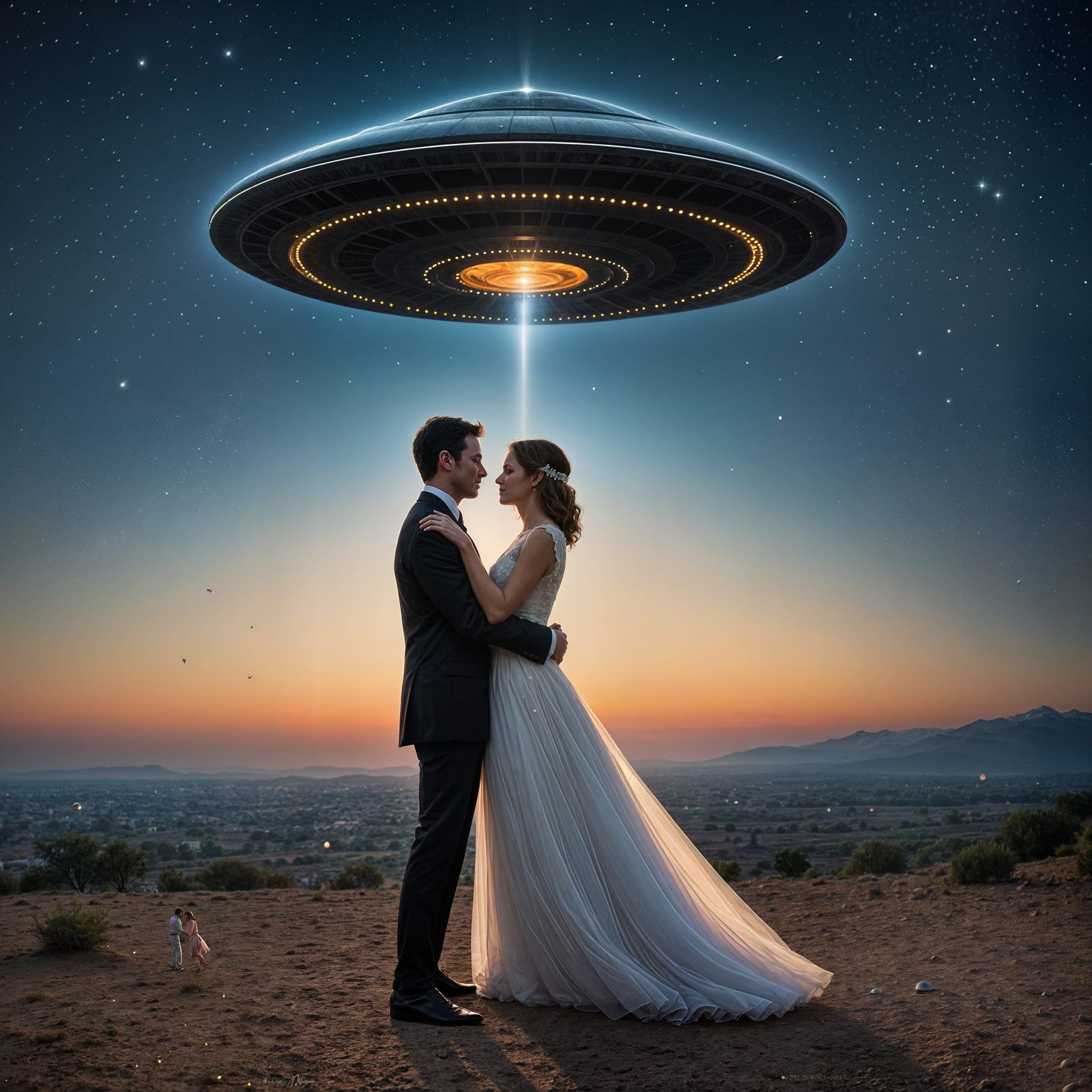 Newlyweds' First Dance Interrupted: UFO Sighting