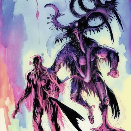 Fun Monsters Painted in Sienkiewicz Style