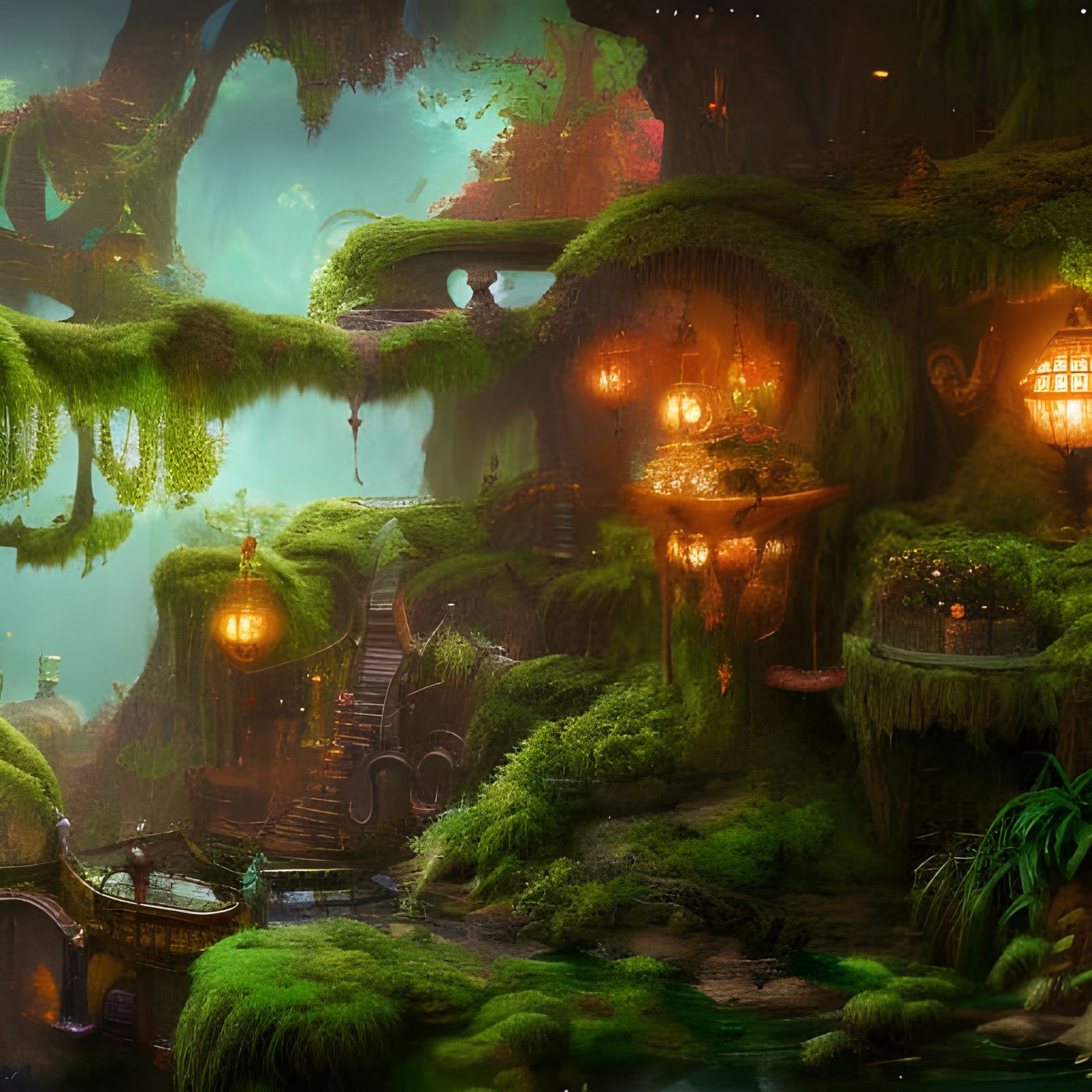 Fantasy Marmoset in Detailed Matte Painting
