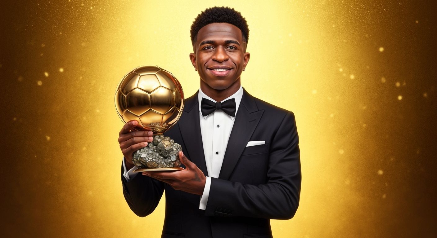 Vinicius Jr. Wins Ballon d'Or in Golden Luxury
