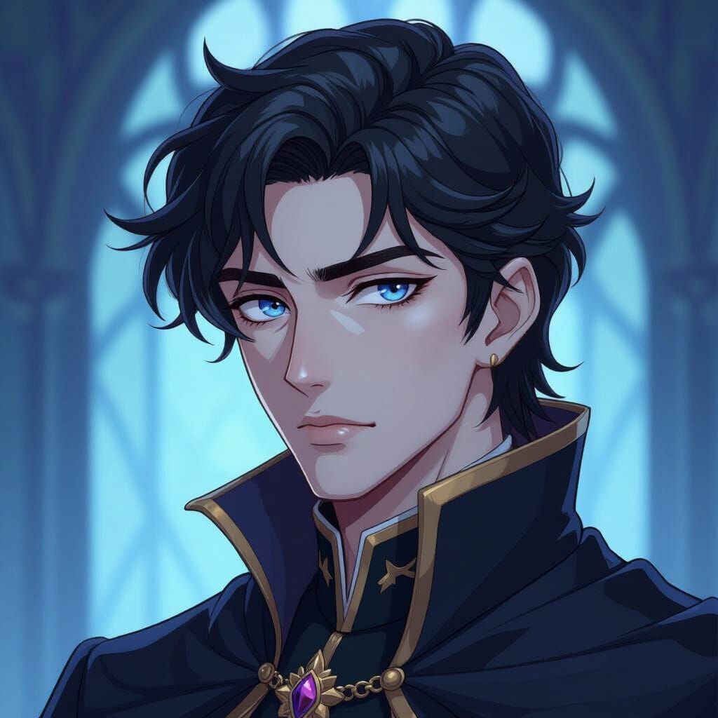 Attractive Shadow Emperor in Manga Style