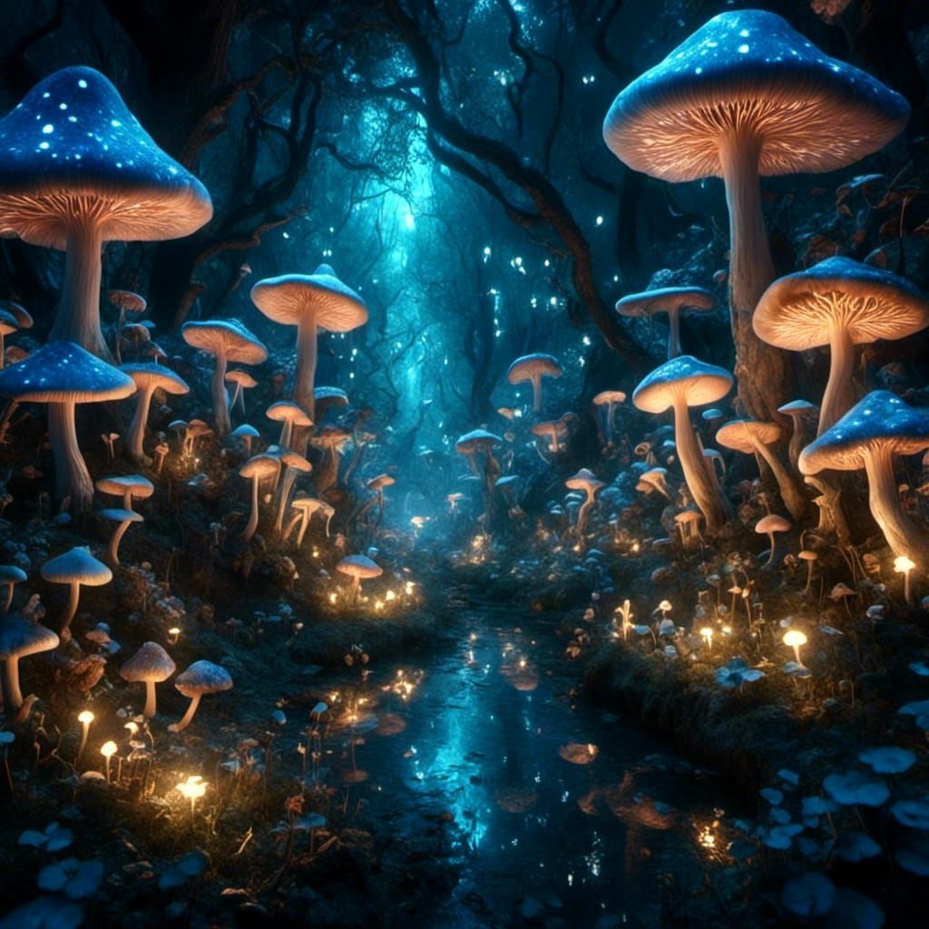 Enchanted mushroom Forest