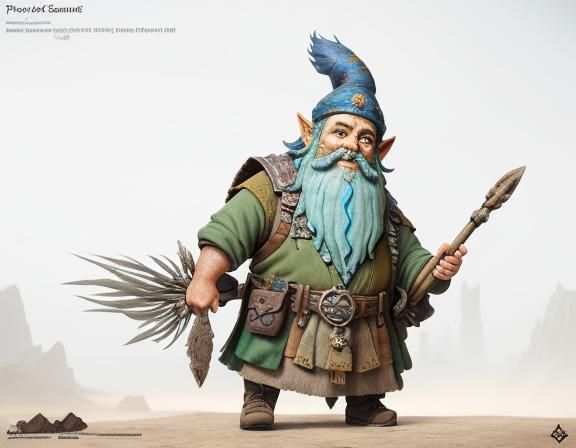 Gnome Artificer Enters Neolithic Age: Fantasy Art