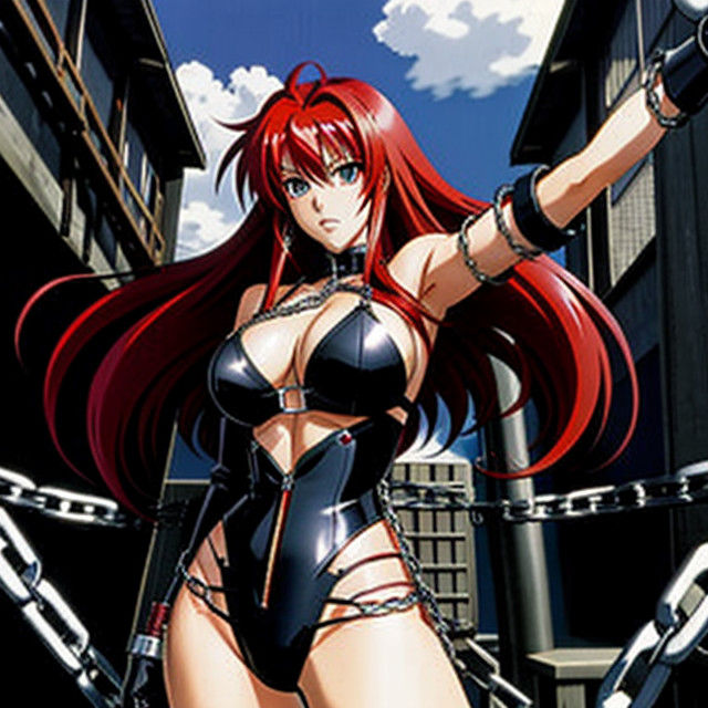 Rias Gremory in 90's Anime Chains