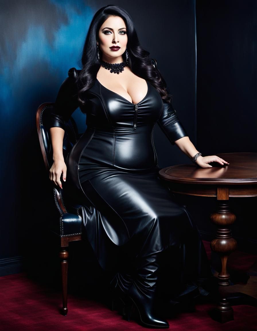 Gothic Arabesque Beauty in Dark Elegance