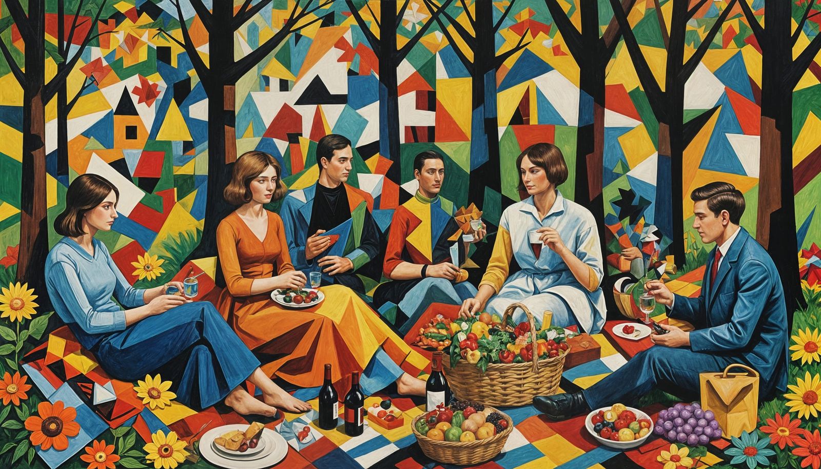 Cubist Picnic in the Park