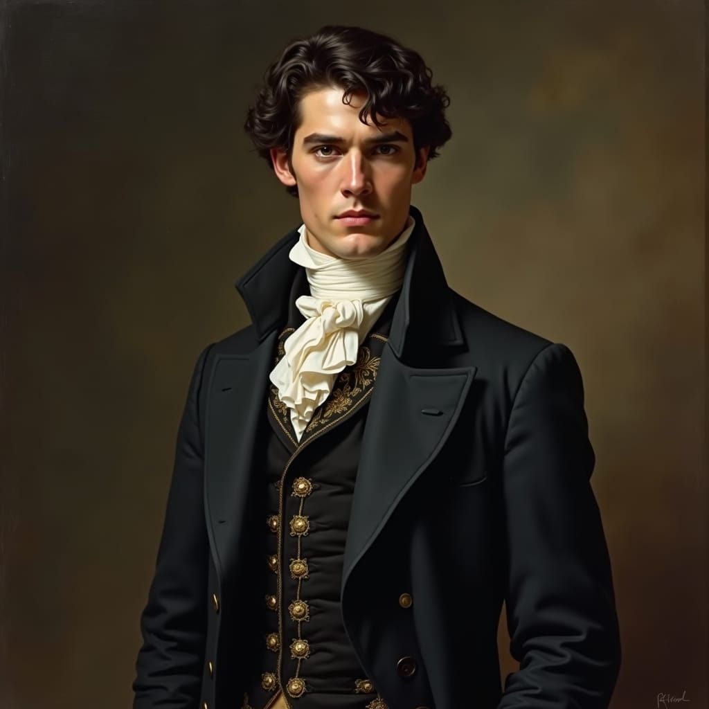 Fitzwilliam Darcy Portrait in Regency Style
