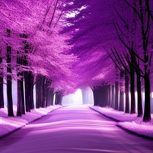 Sign Featuring the Word Purple in Purple Color