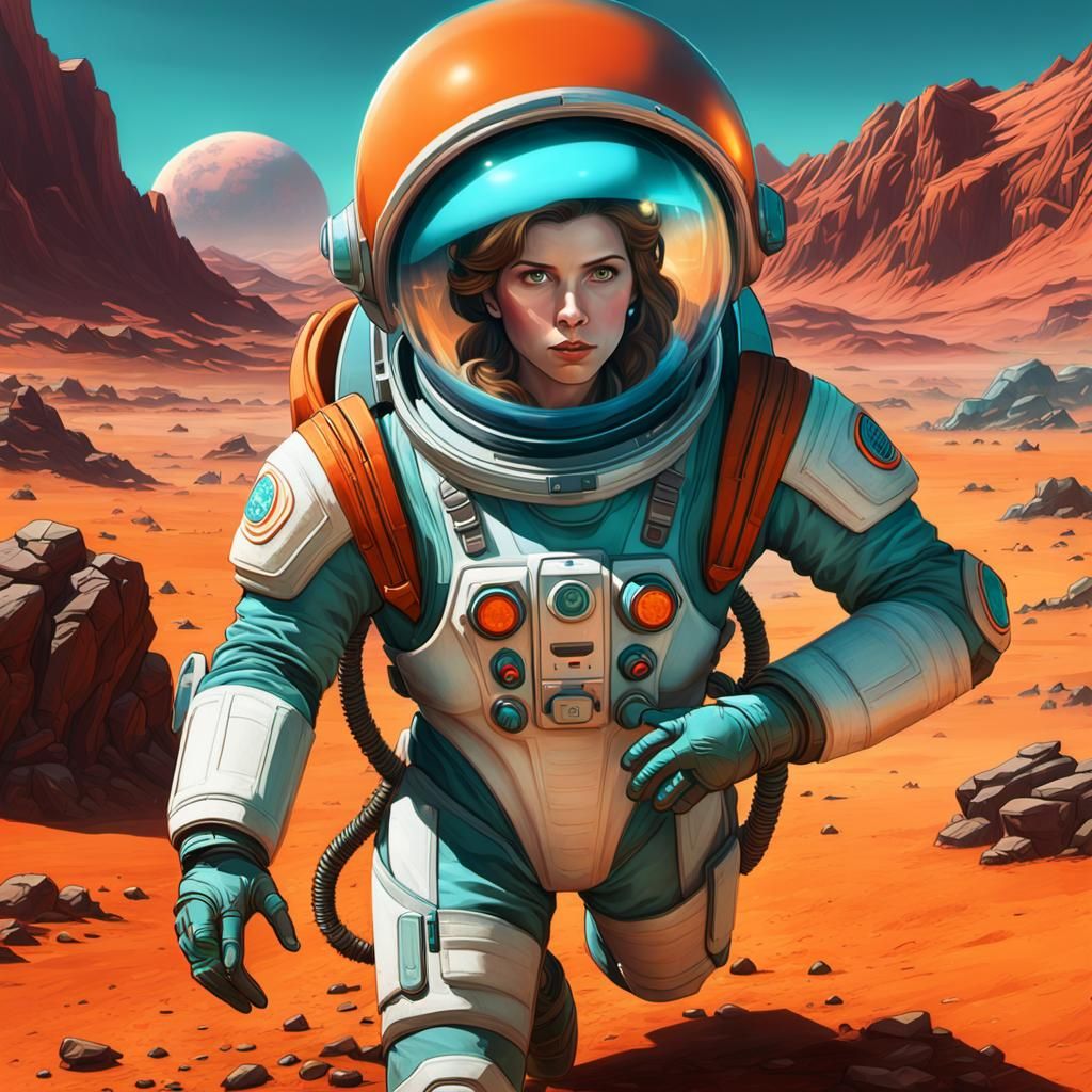 Anna Kendrick on Alien Planet in 1950s Sci-Fi Style