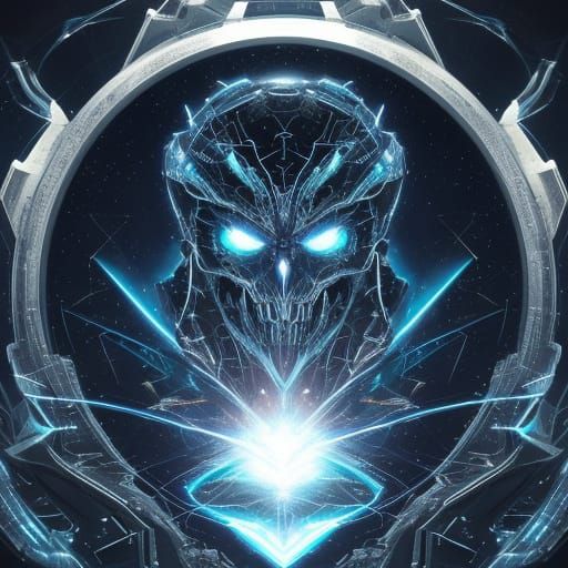 Chimeric Biomechanical Skull in Eldritch Space