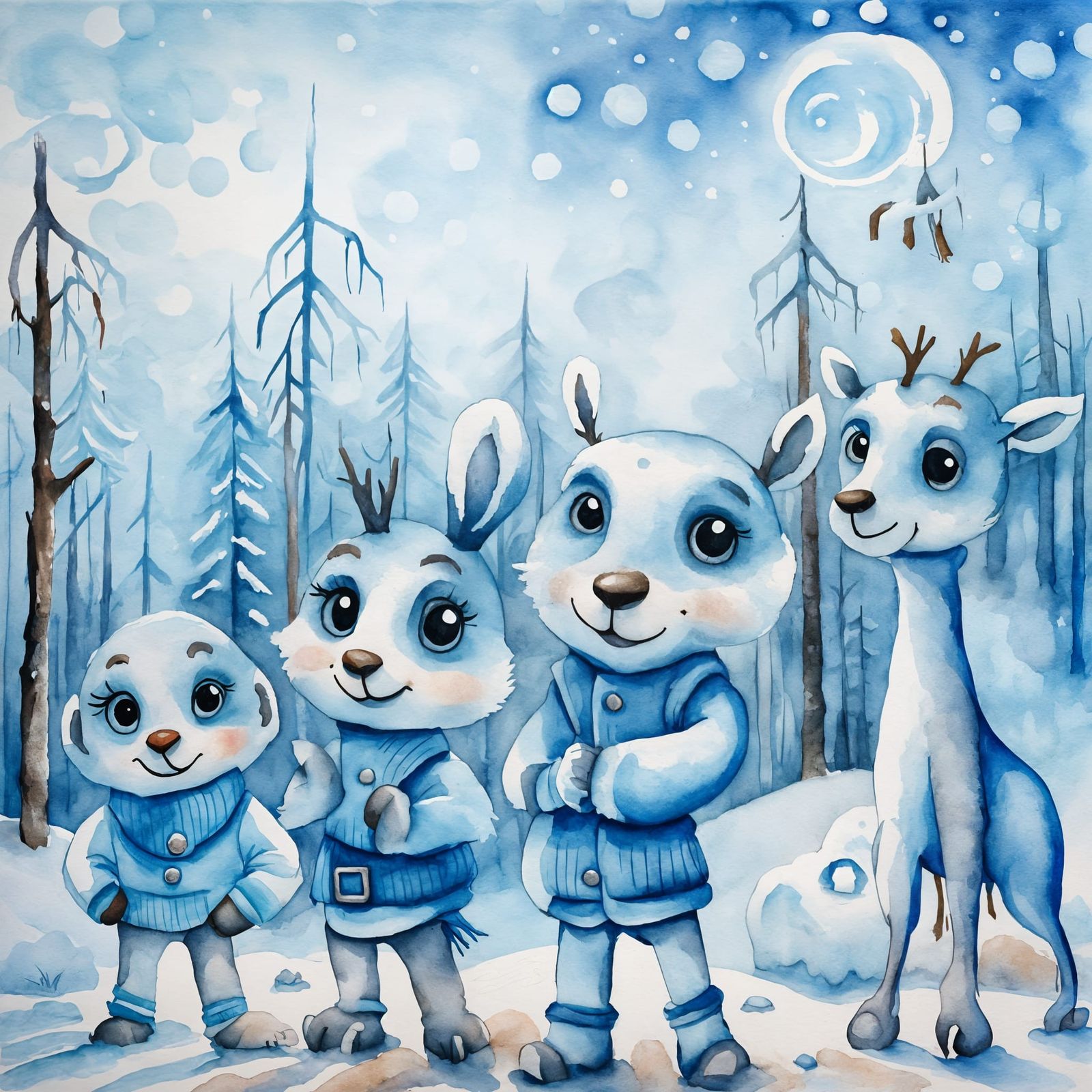 Snowfall Landscape: A Winter Wonderland