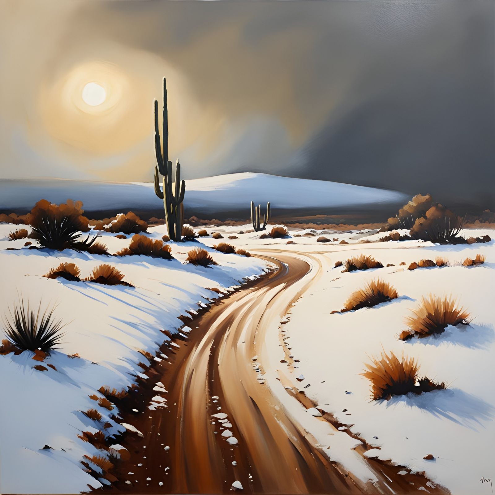 Snow in the Desert (tonal realism, Meldrumism)