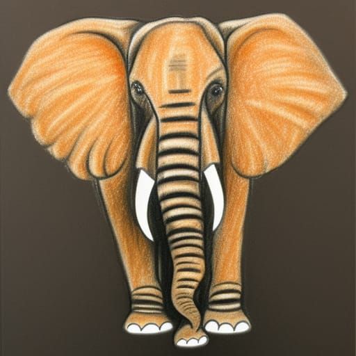 Crayon Elephant