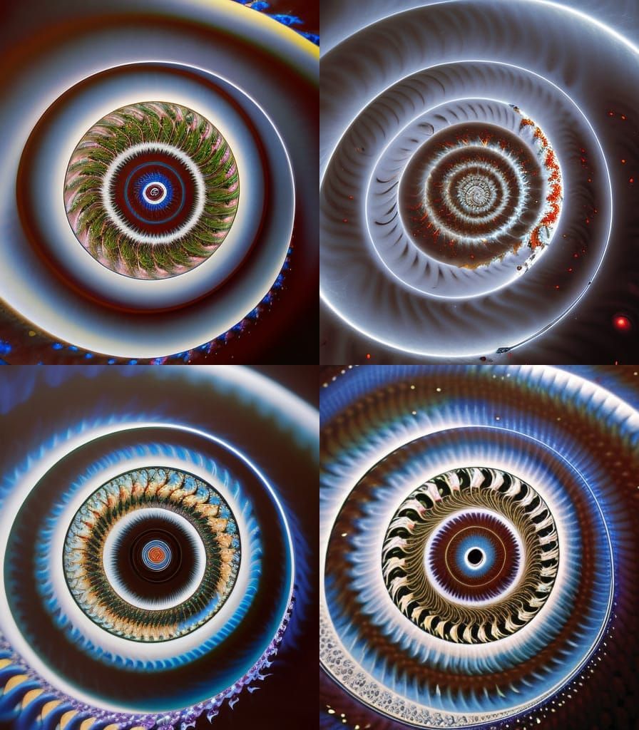 Fractal Eye: A Psychedelic Ukiyo-e Composition