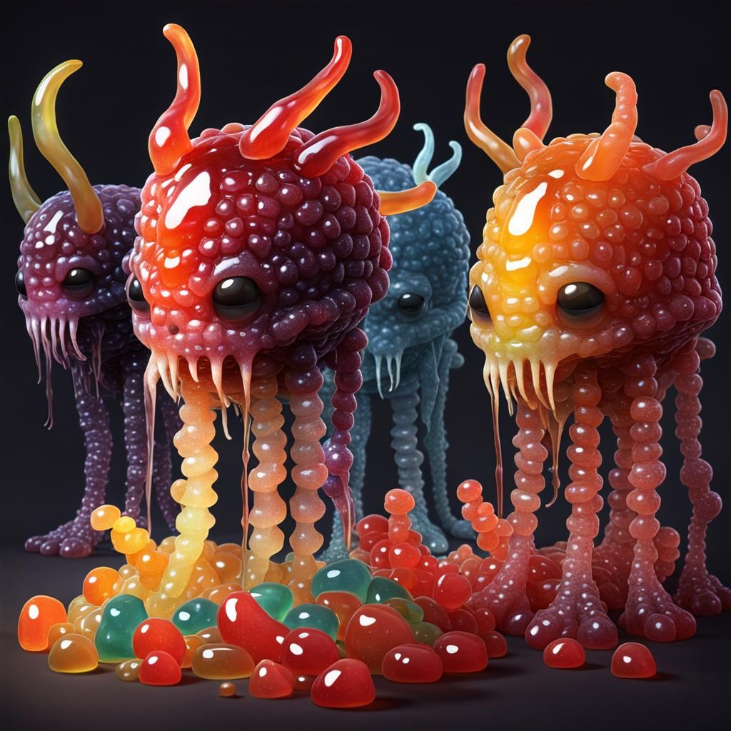 Realistic Jelly Humanoid Creatures
