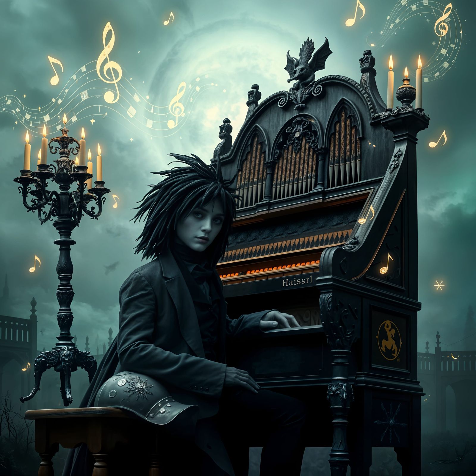 Baroque Horseman Plays Midnight Sonata