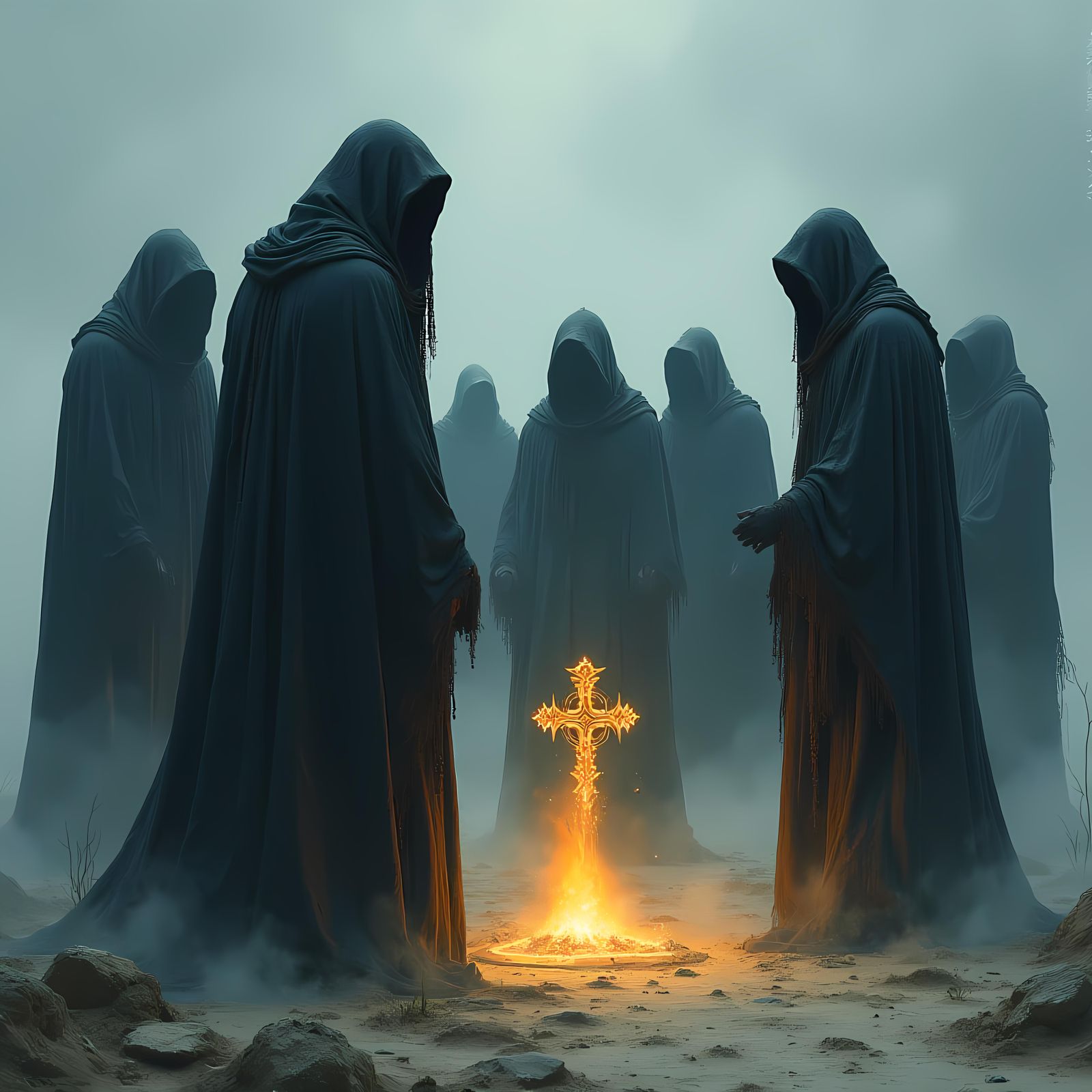 Epic Fantasy Anime Watercolor Art