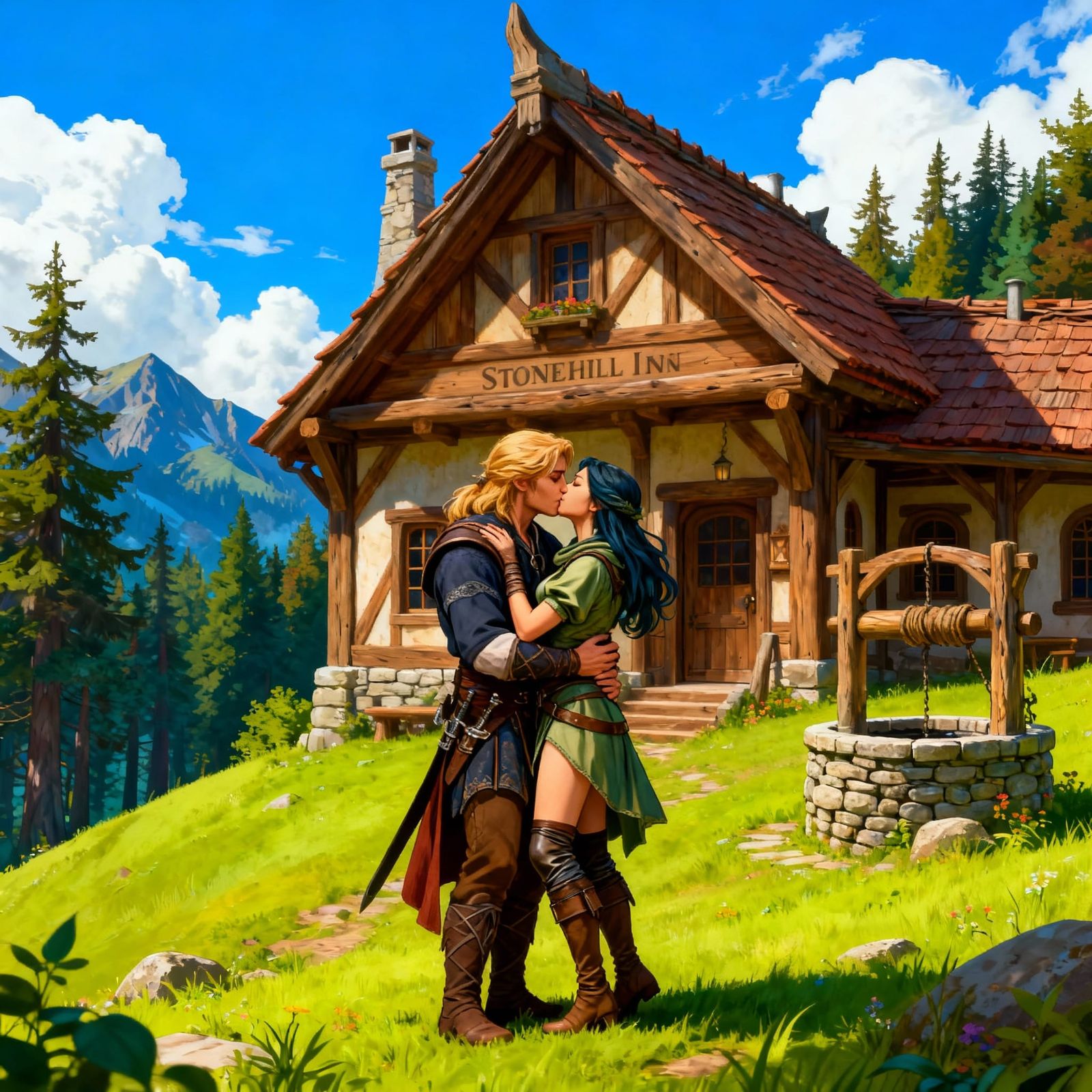 Vinneth and Yulle Embrace at Stonehill Inn