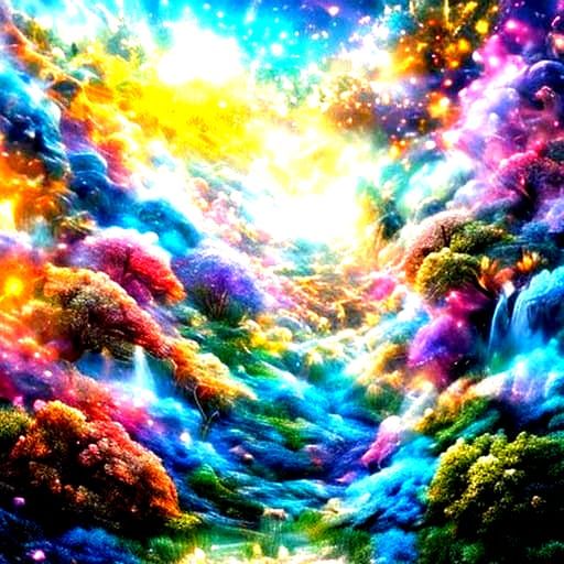 Detailed Anime Floral Fantasy in 3D