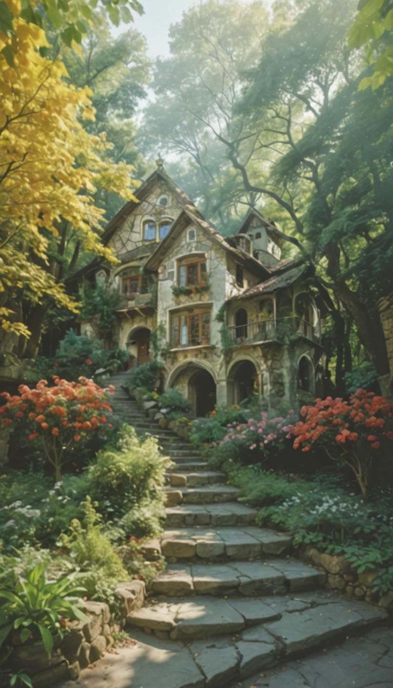 Old House with New Age Damanhur Style