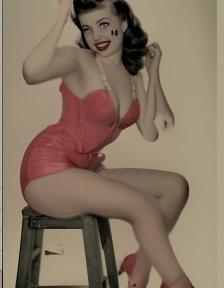 1940's style pin up girl