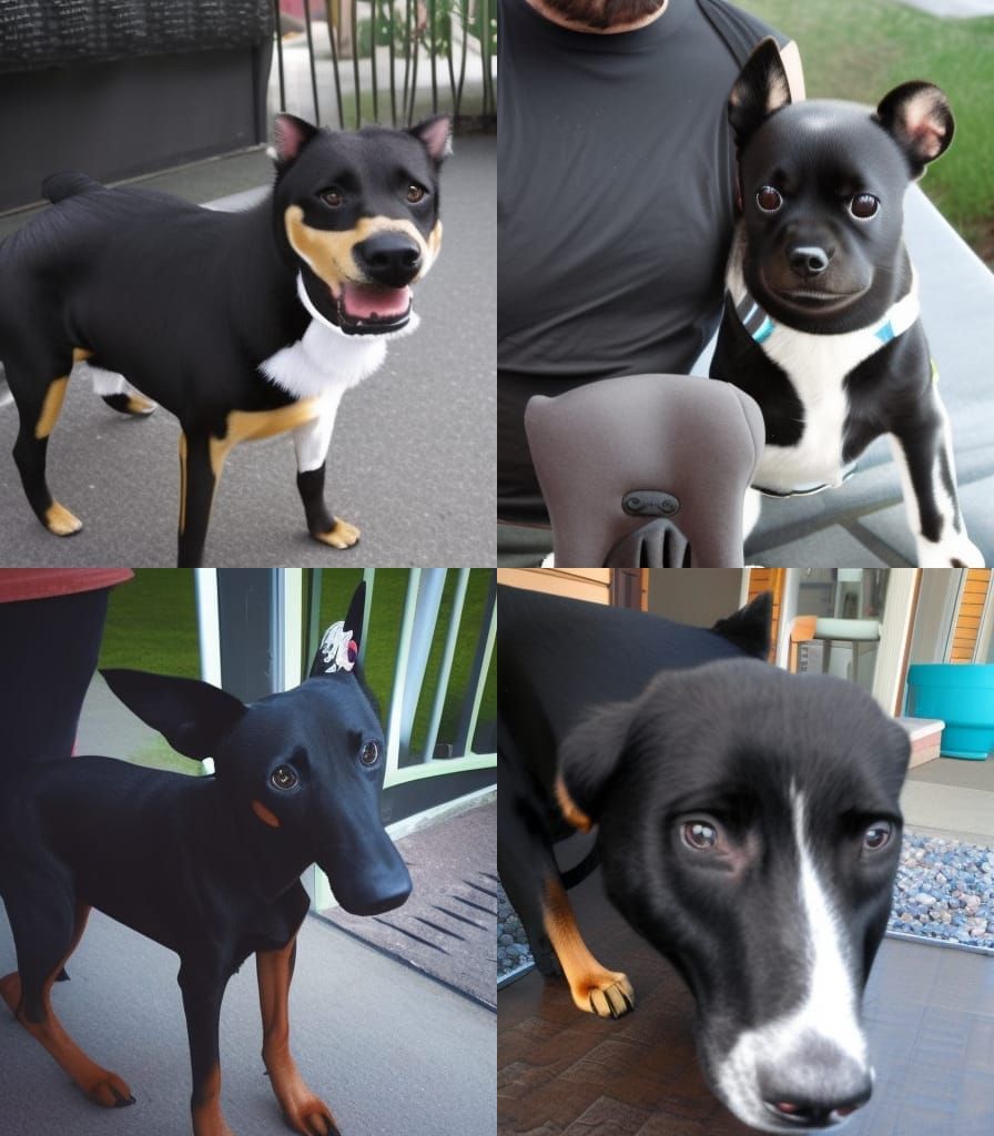 Black Abanero Dog Breed Portrait