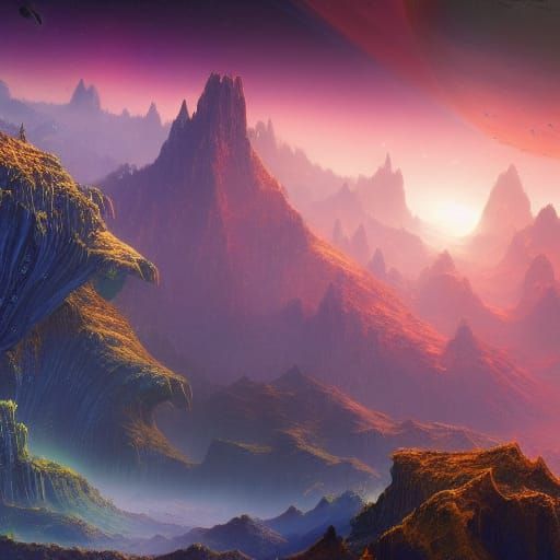 Earth: Detailed Matte Painting in Fantasy Concept Art