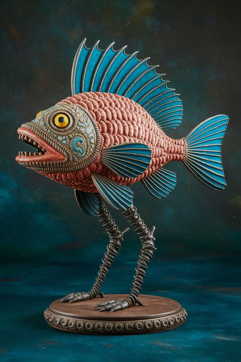 Hydnora Sculptural Assemblage Decorative Brimstone, Hellcore...