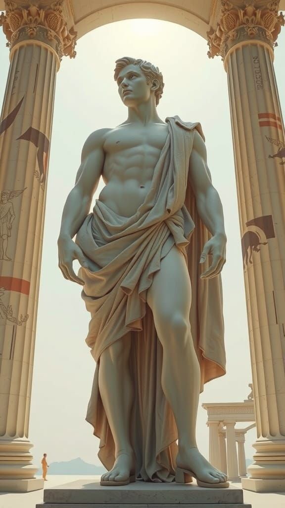 Epic Ancient Greek Roman Marble Statue