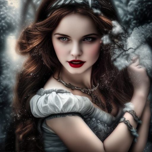 Hyperrealistic Snow White Masterpiece in HDR