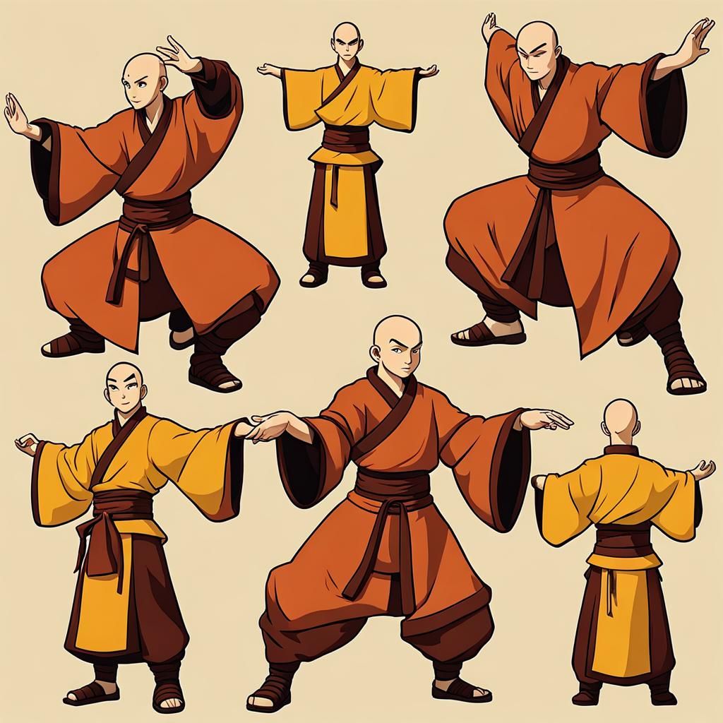 Airbending Monk in Avatar Style