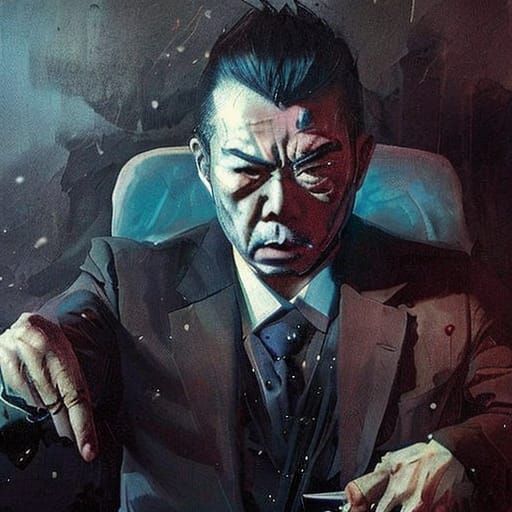 Simple Yakuza Image Generated by AI