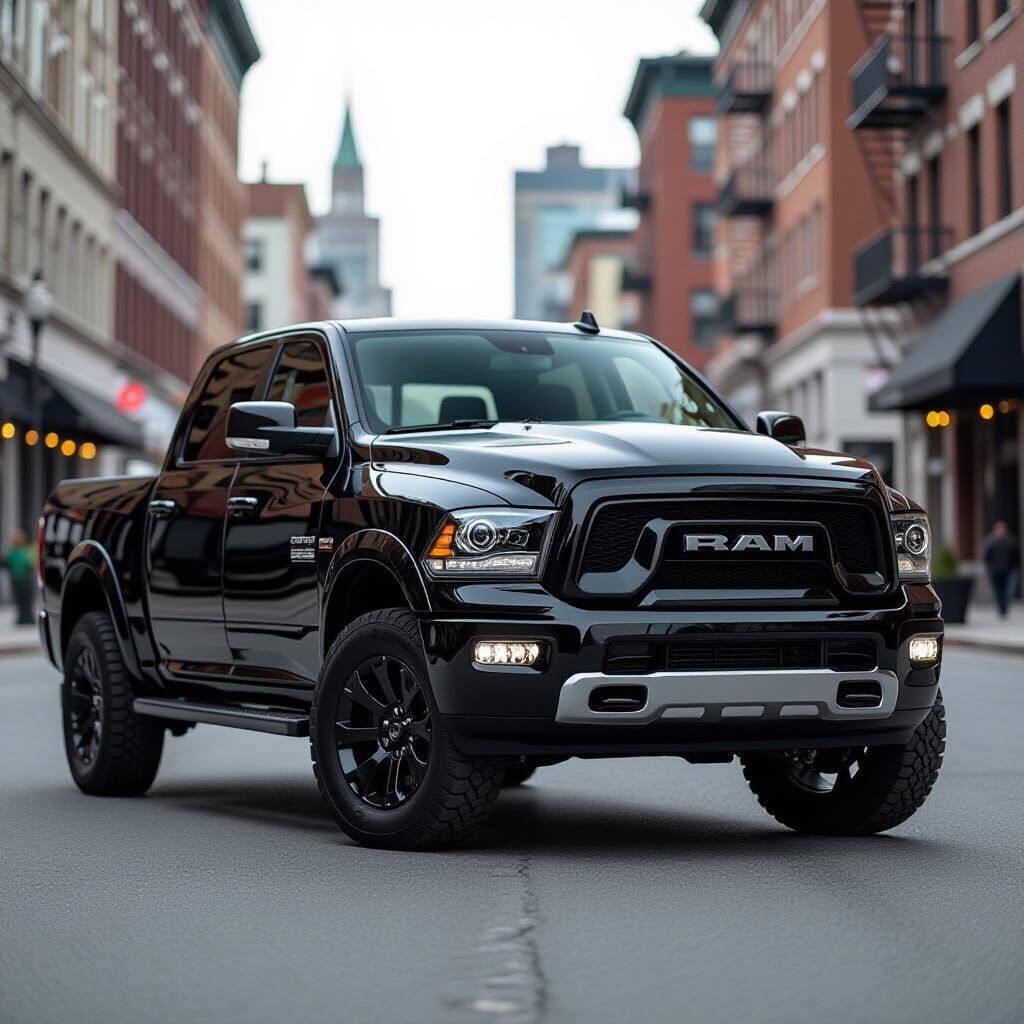 Black Dodge Ram Truck
