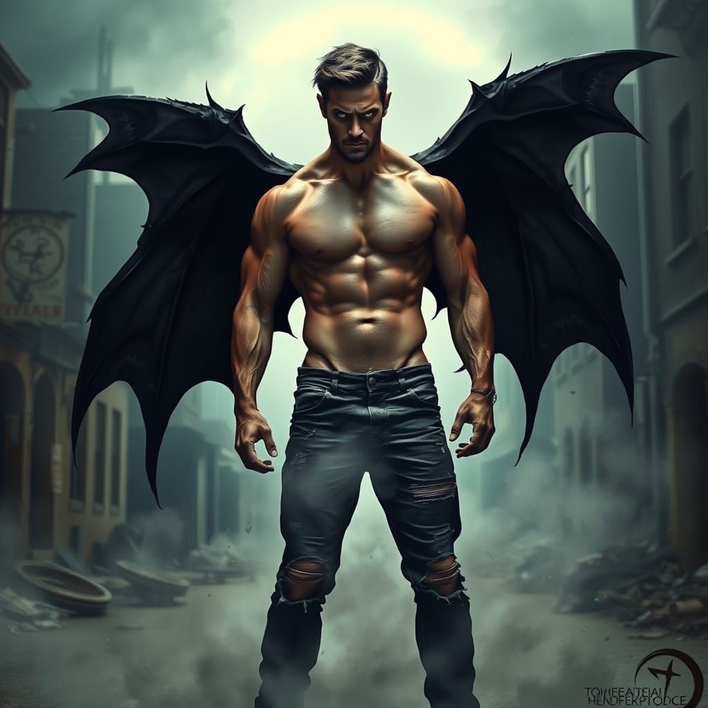 Dark Figure Emerges from Fog in Cyberpunk Gothic Scene