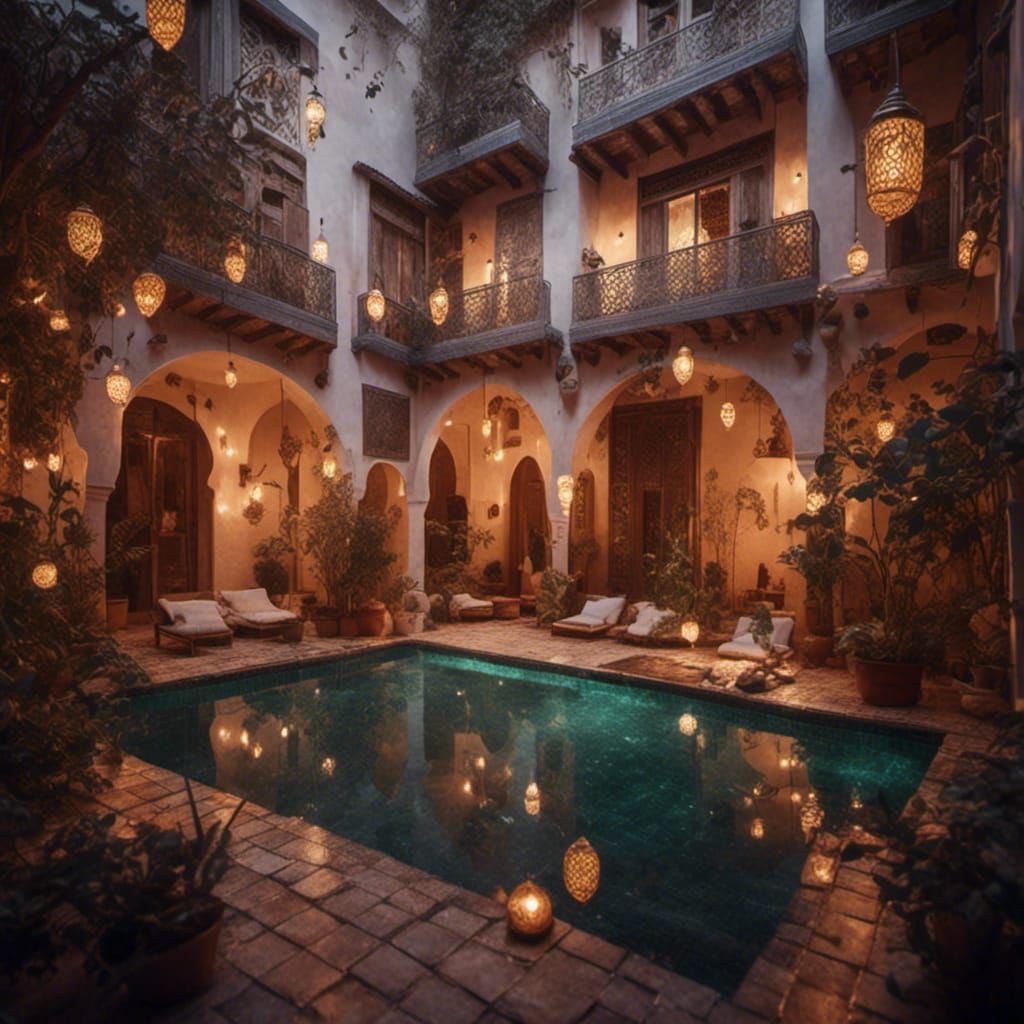 Magnificent Moroccan Riad Interior