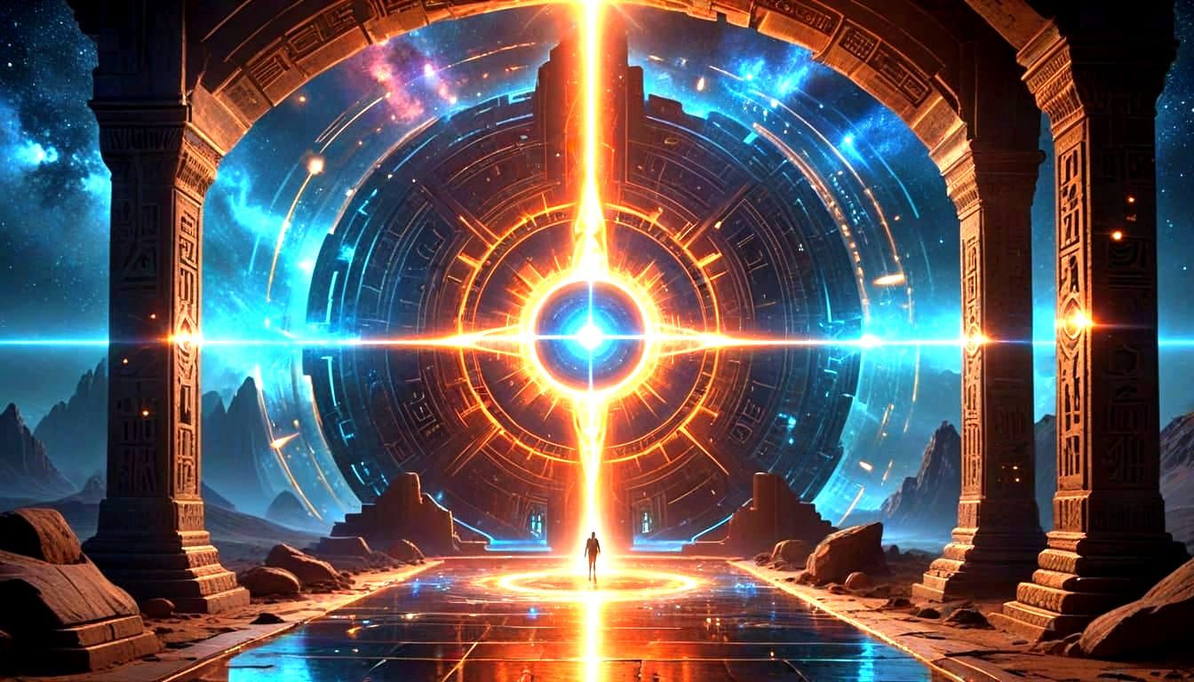 Cosmic Portals in Digital Painting