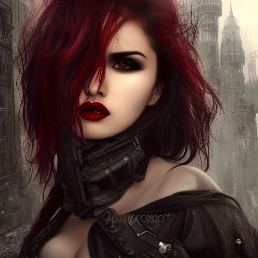 Ana de Armas in Gothic Post-Apocalyptic City