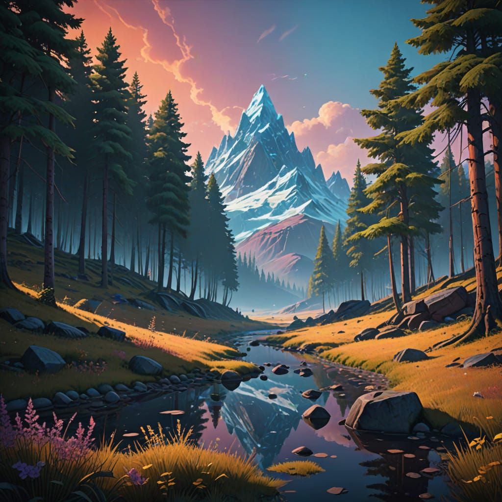 Surreal Dreamscape Amidst Mystical Shadows