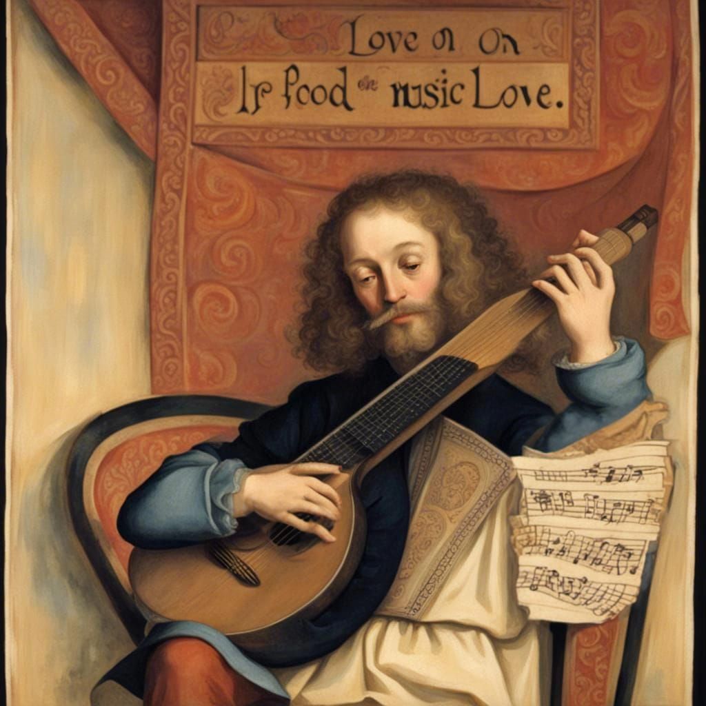 "If music be the food of love, play on!"