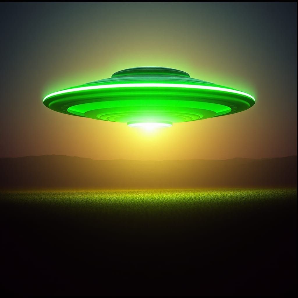 Vivid high definition, high contrast, neon fluorescent green...