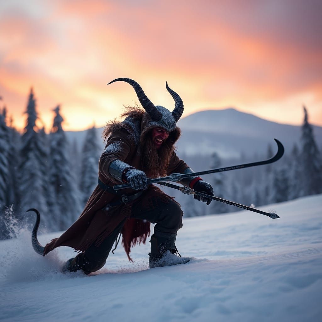 Demonic Winter Sports in Hell: A Photographic Vision
