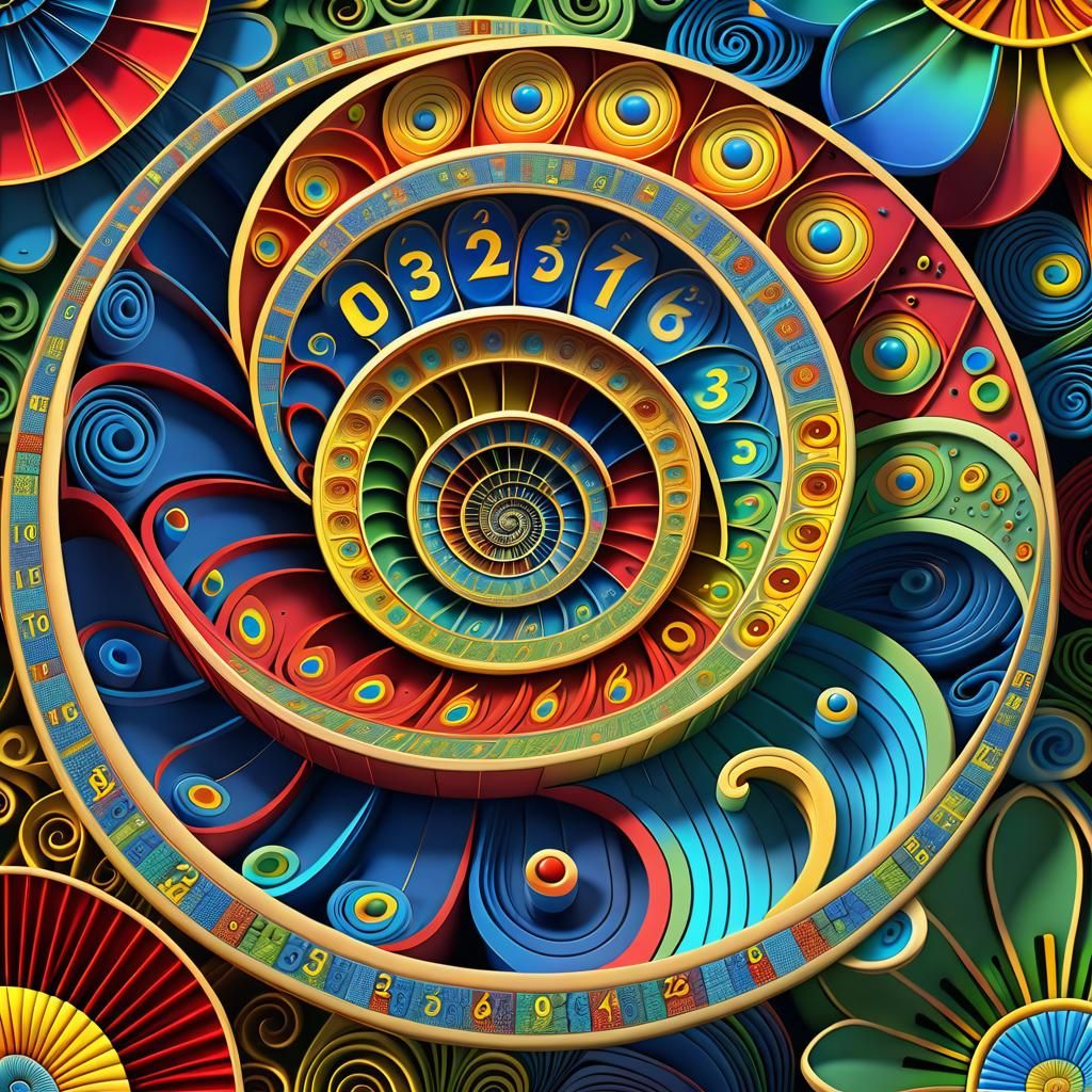 Multicolor Mathematical Animal with 3D Shading
